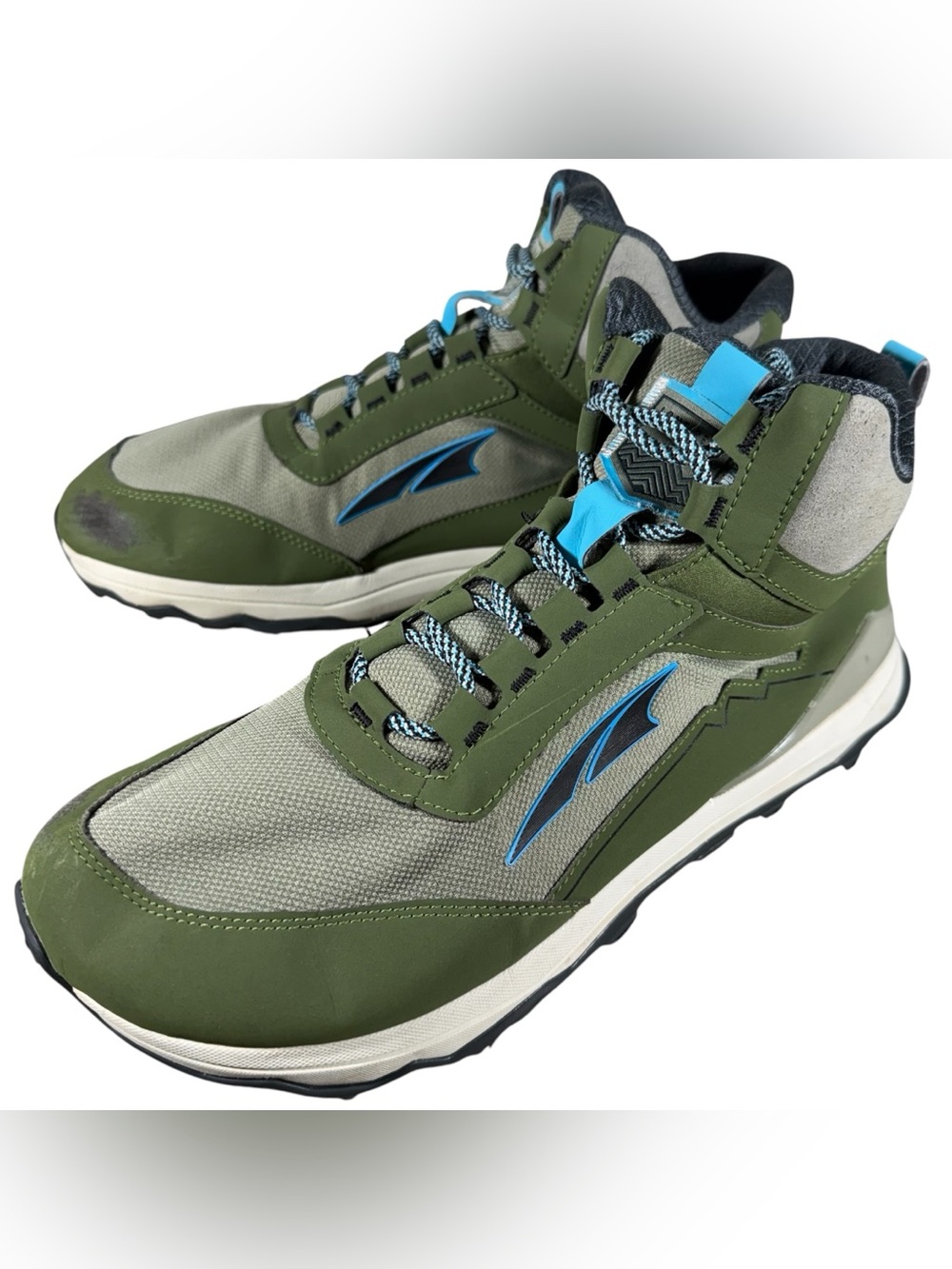 Altra Lone Peak Hiker Men’s Size 11.5 M Hiking Boot Running Green Dusky Olive